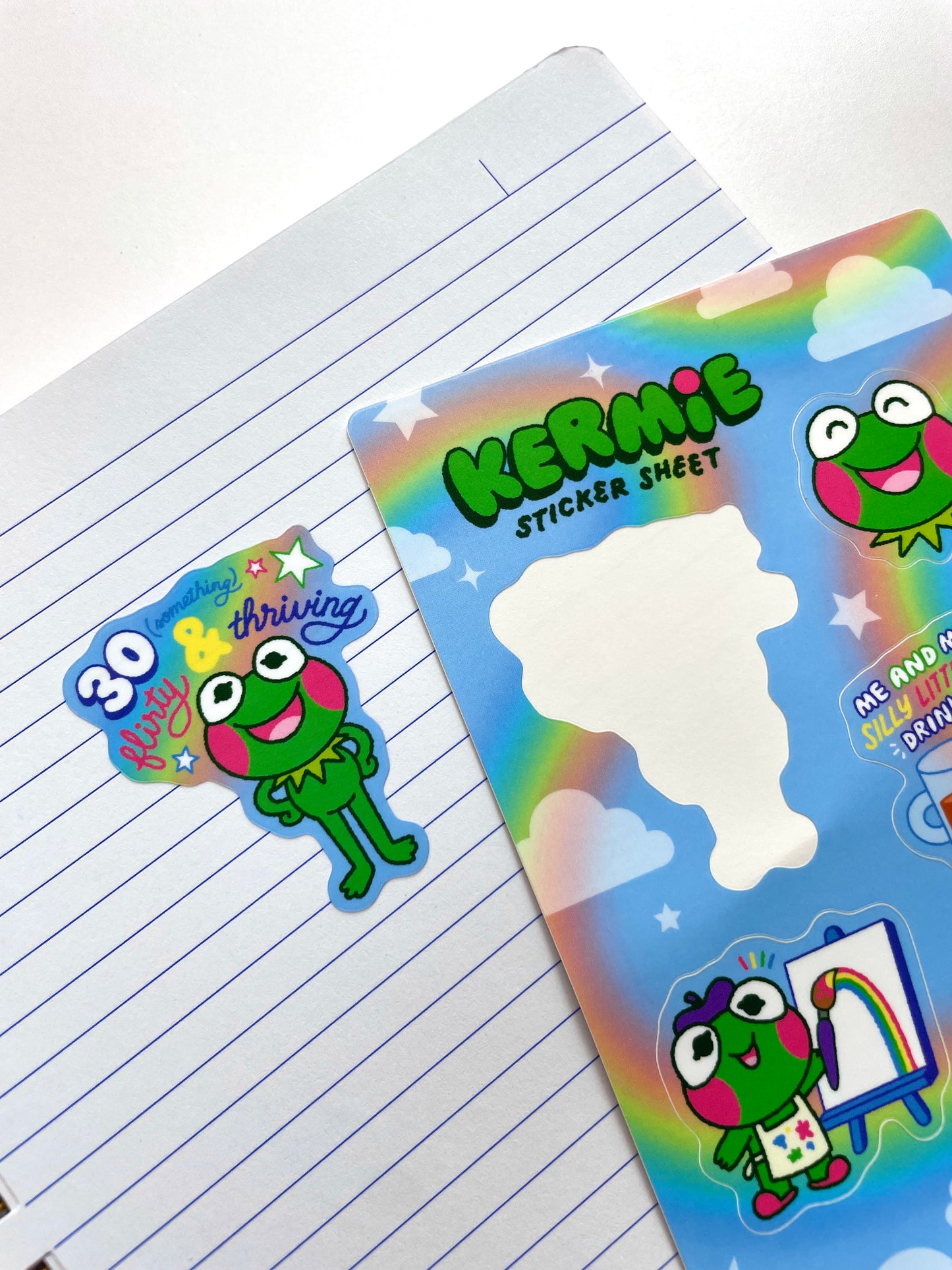 kermie sticker sheet