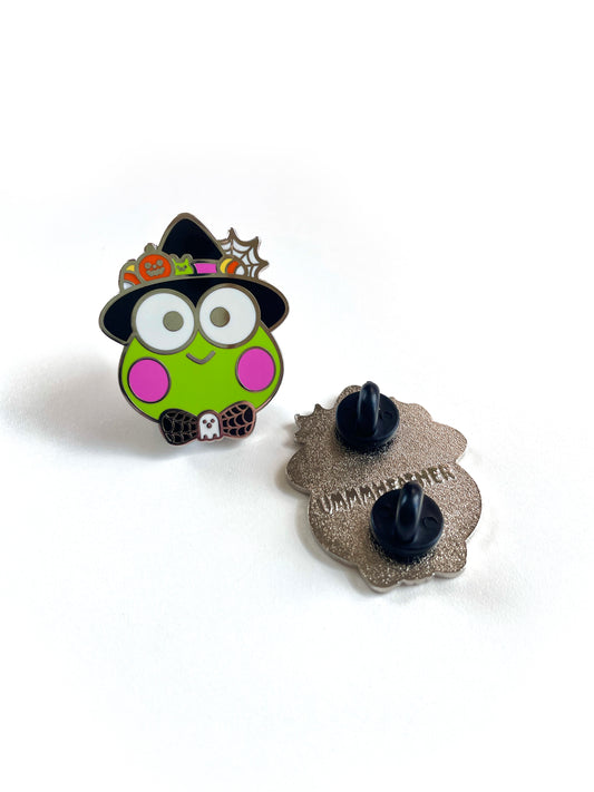 creepy keroppi pin
