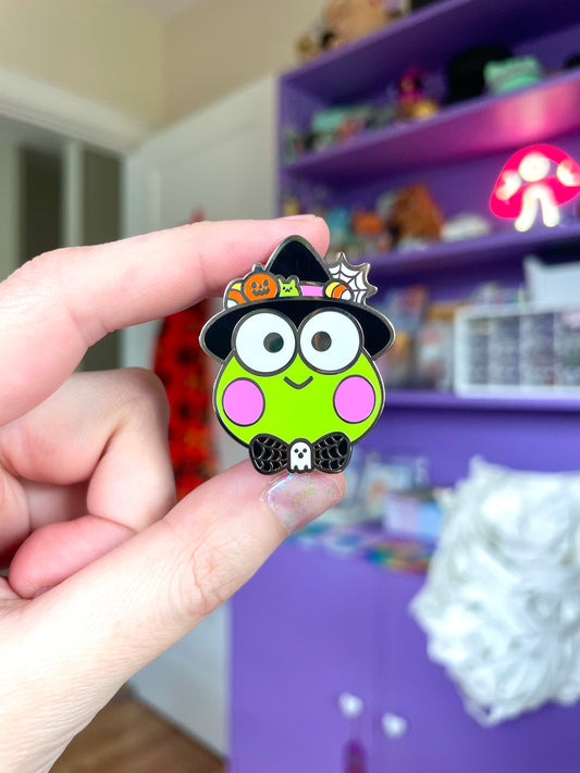 creepy keroppi pin