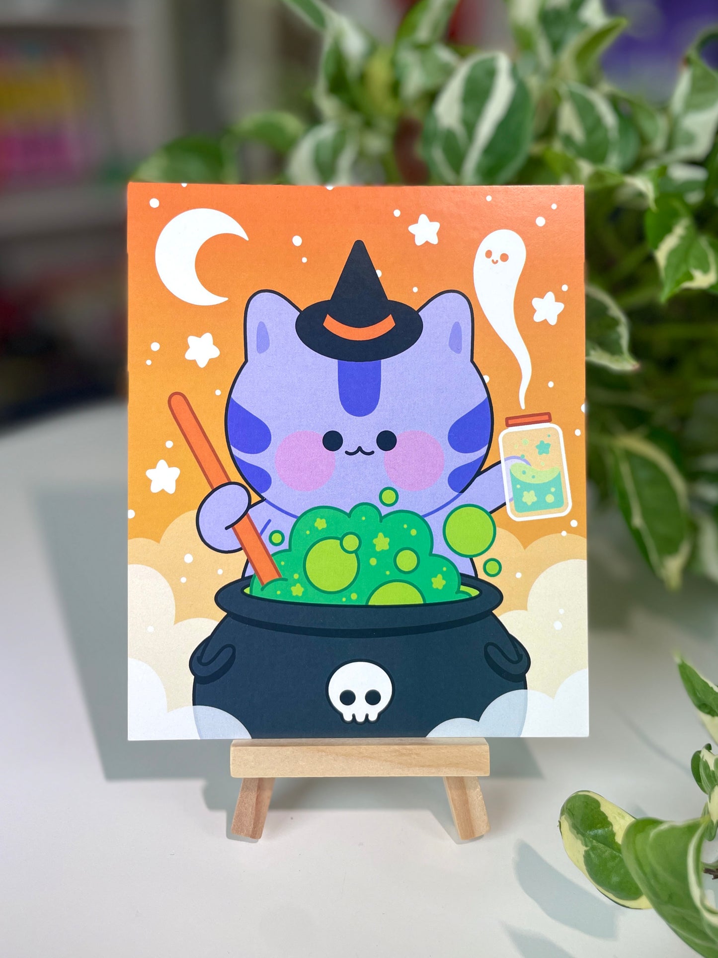 witch kitty print