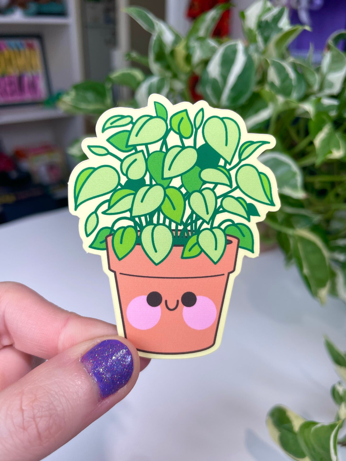 plant matte sticker