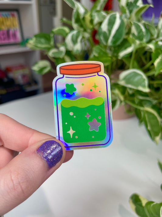 magic potion holo sticker
