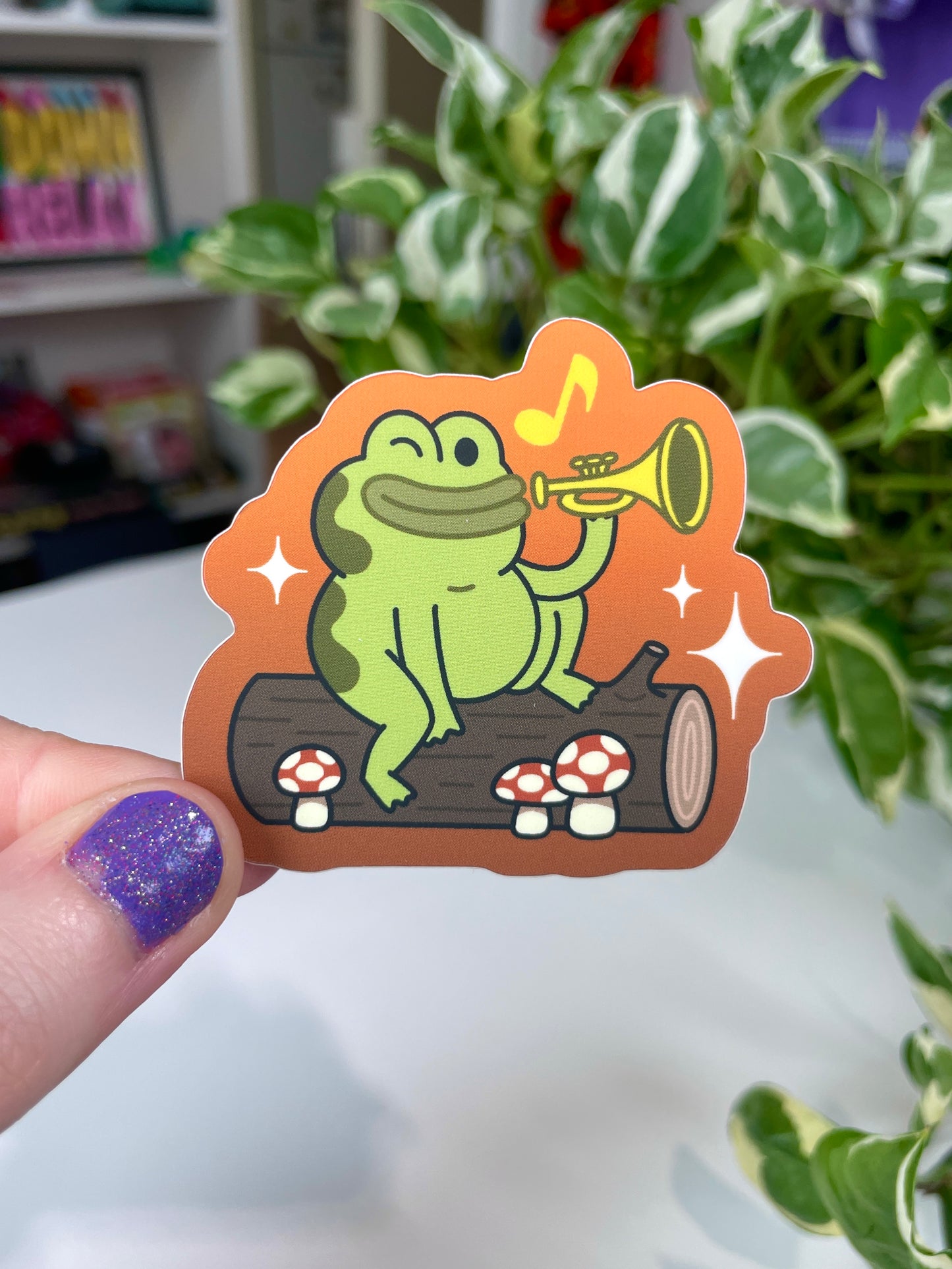 jason funderberker (the frog) matte sticker