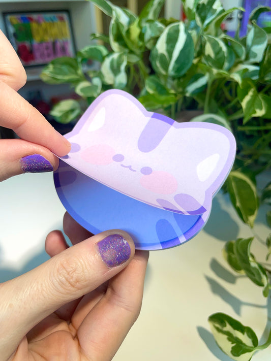 kitty sticky notes