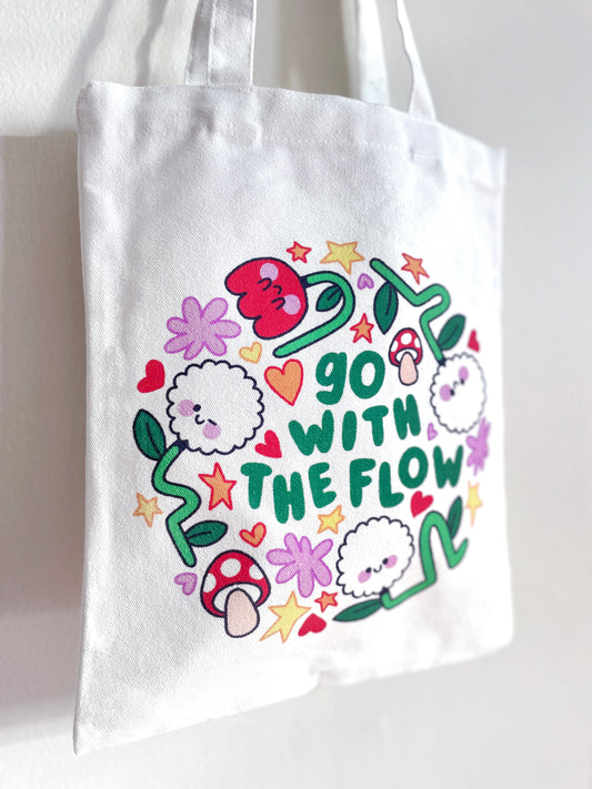 go with the flow tote bag