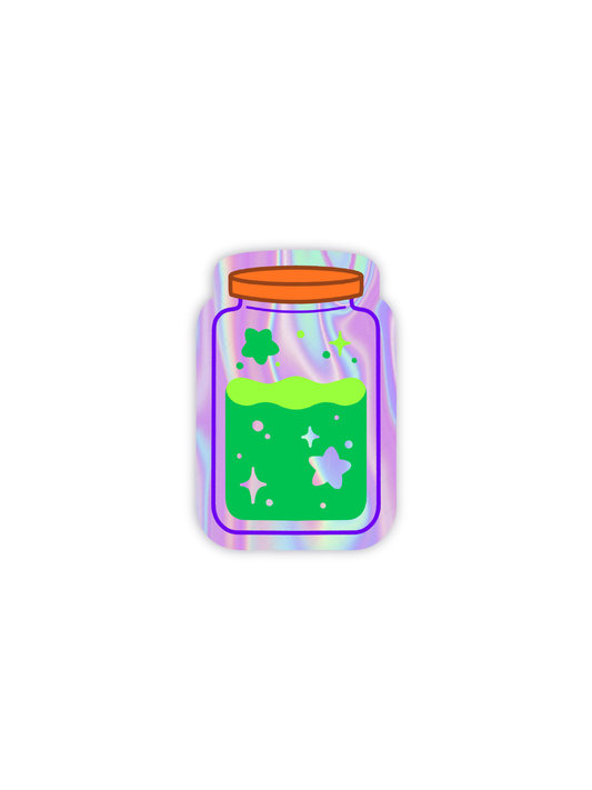 magic potion holo sticker