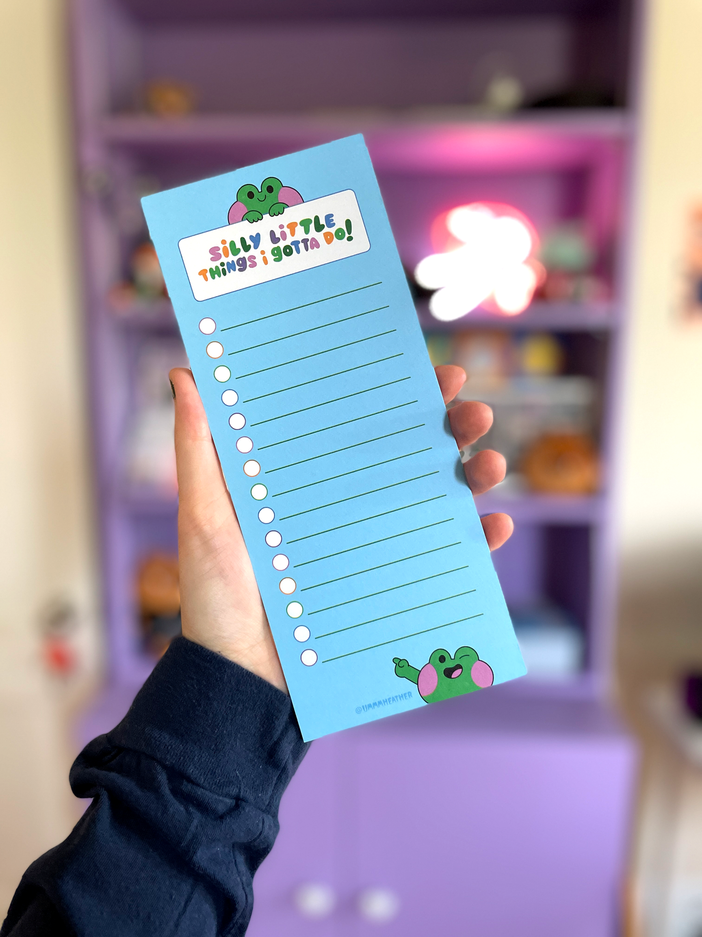 silly little things checklist notepad