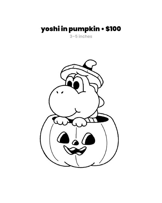 yoshi in pumpkin