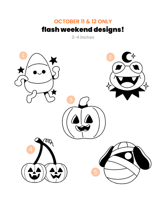 halloween flash weekend!