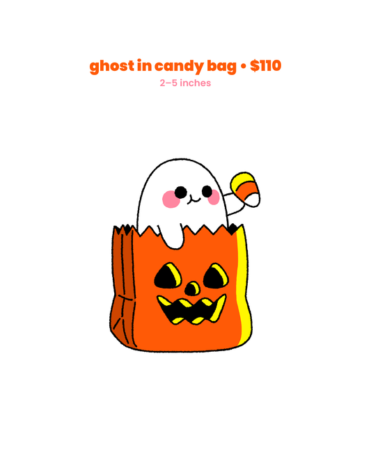 ghost in candy bag