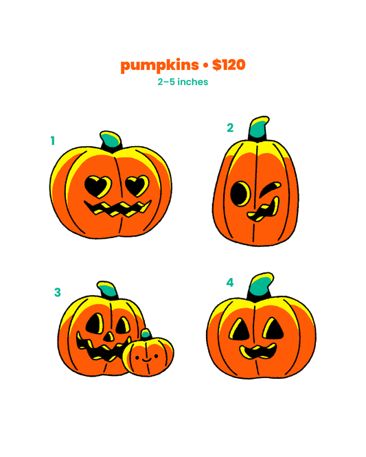 pumpkins in orange