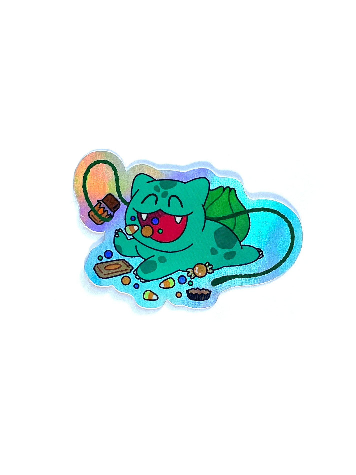bulbasaur candy holo sticker