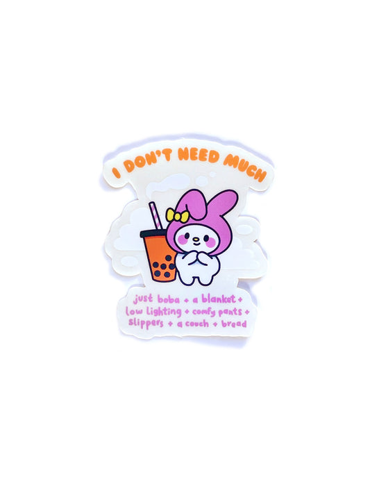 my melody clear sticker