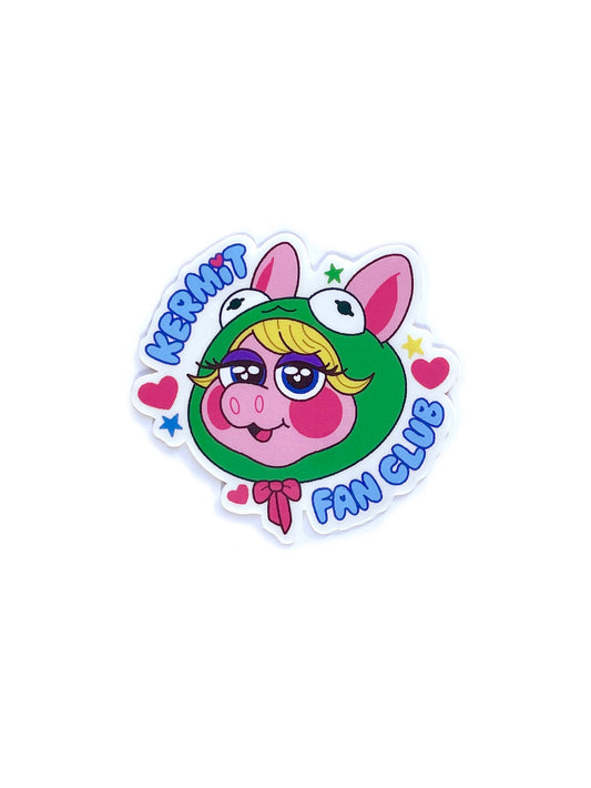 miss piggy clear sticker