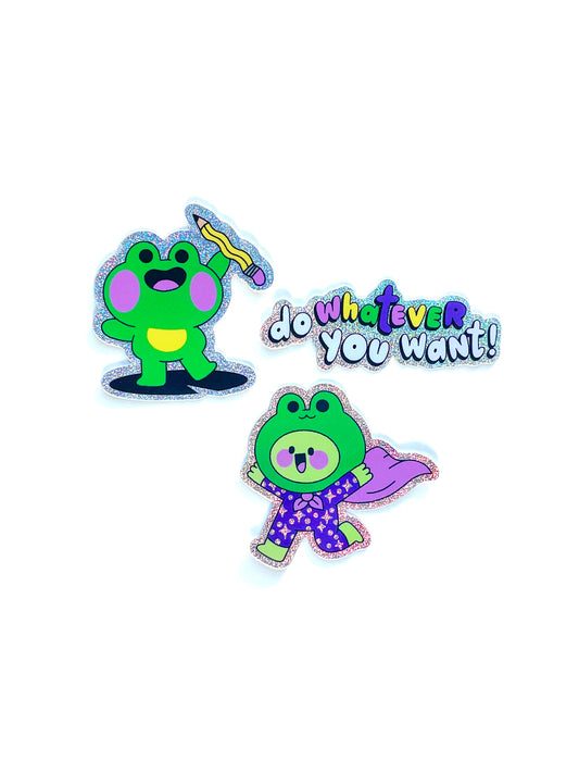 happy frog sticker pack