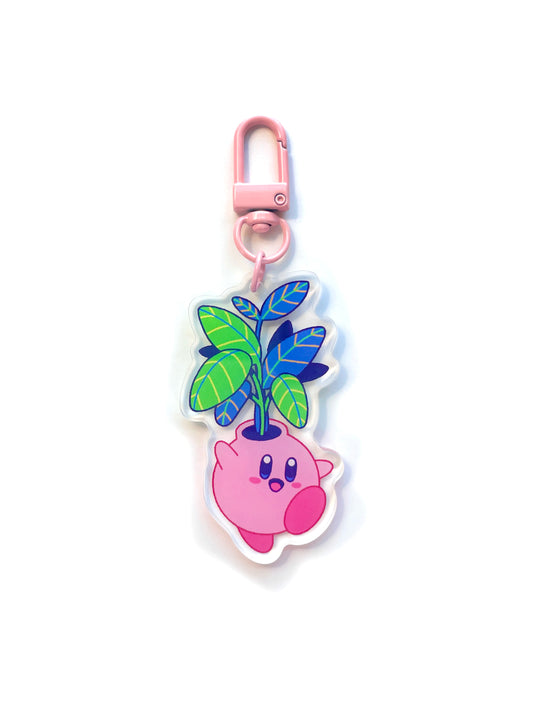 kirby planter keychain