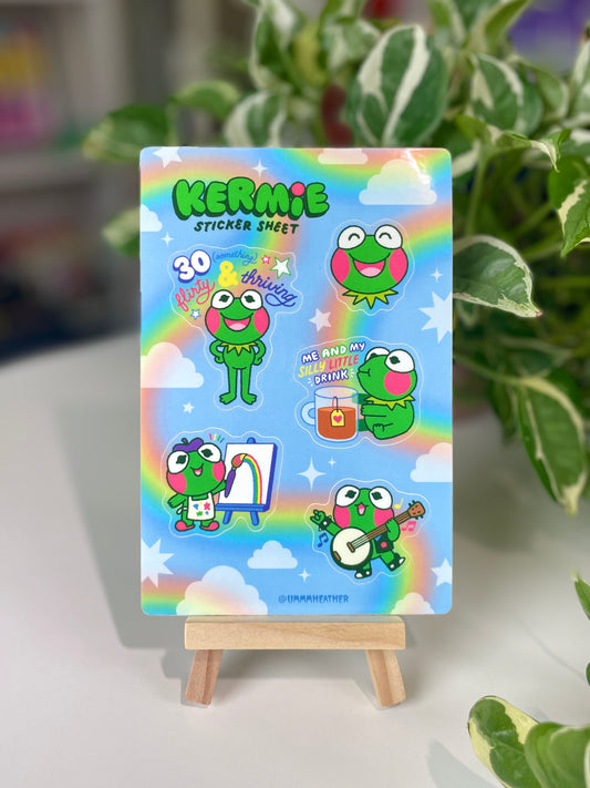kermie sticker sheet