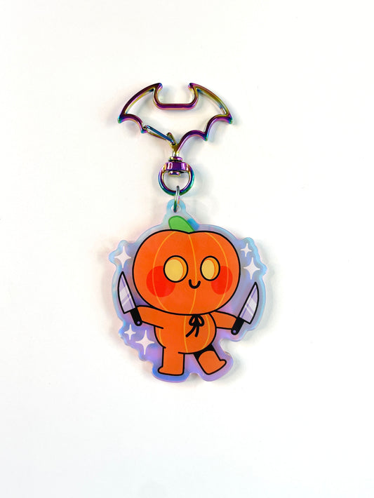 pumpkin spice lad keychain