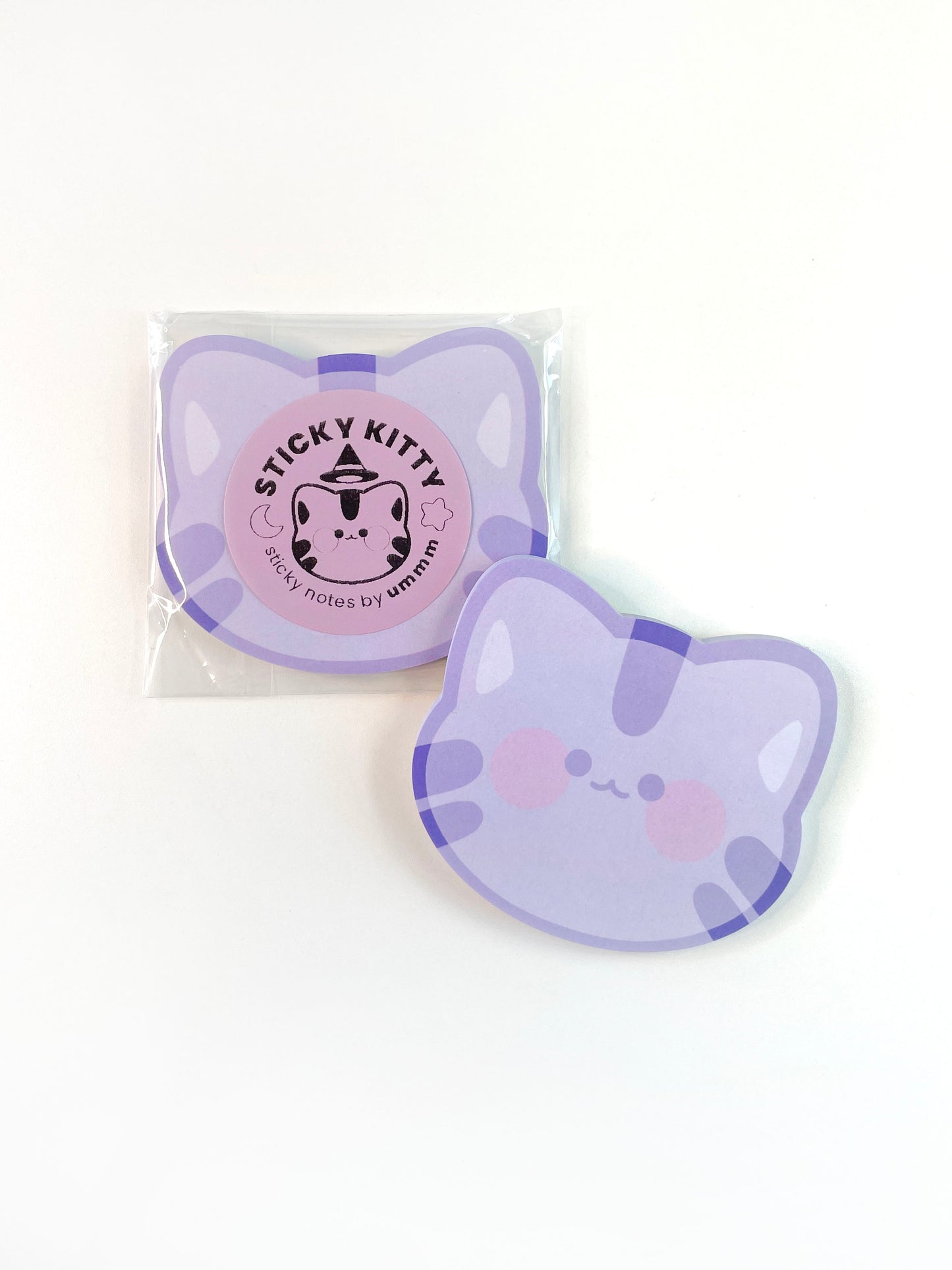 kitty sticky notes