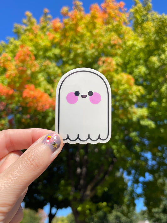 ghostie glow-in-the-dark sticker