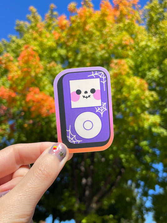 spooky ipod matte sticker