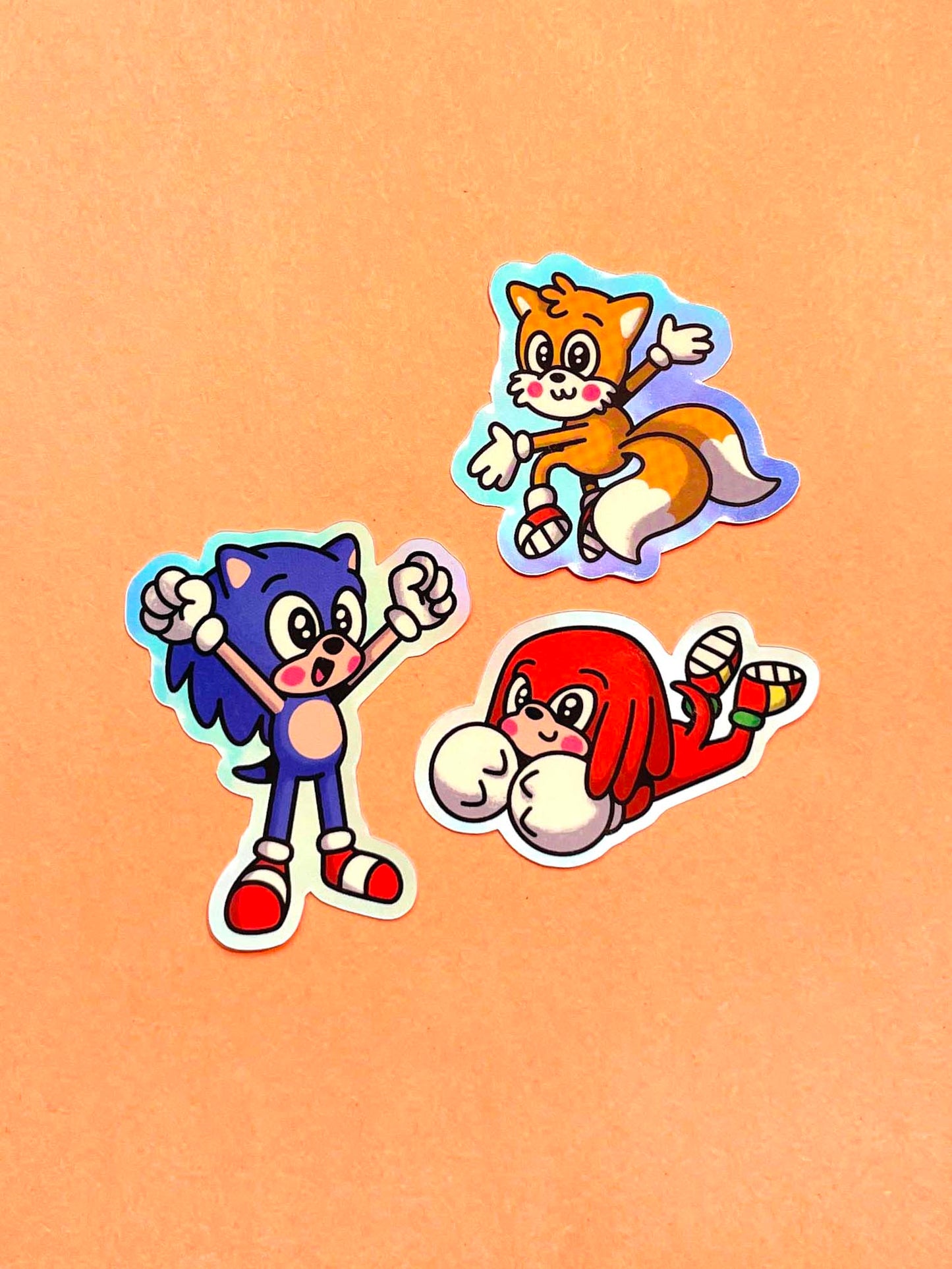 tails holographic sticker