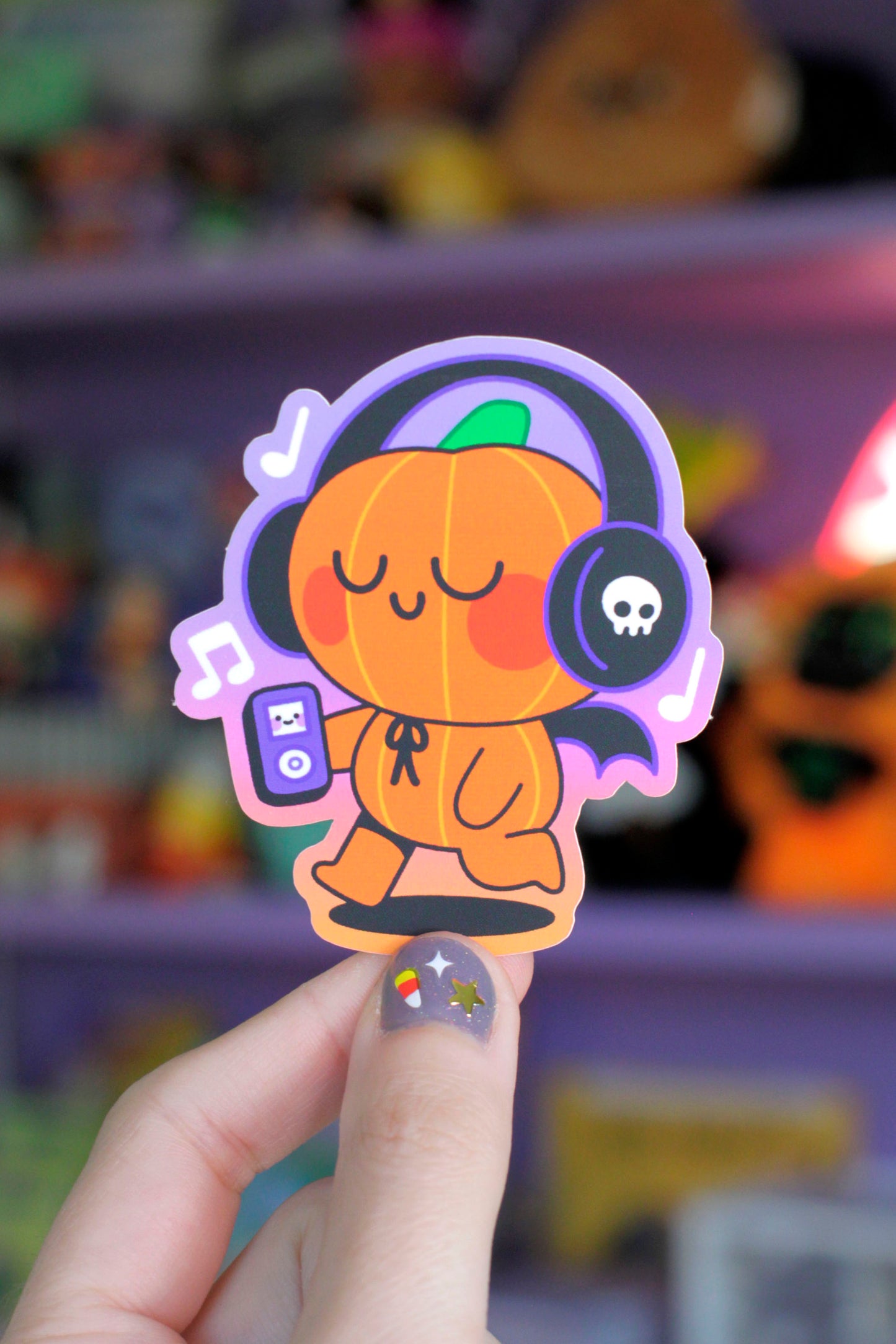 pumpkin spice lad ipod matte sticker