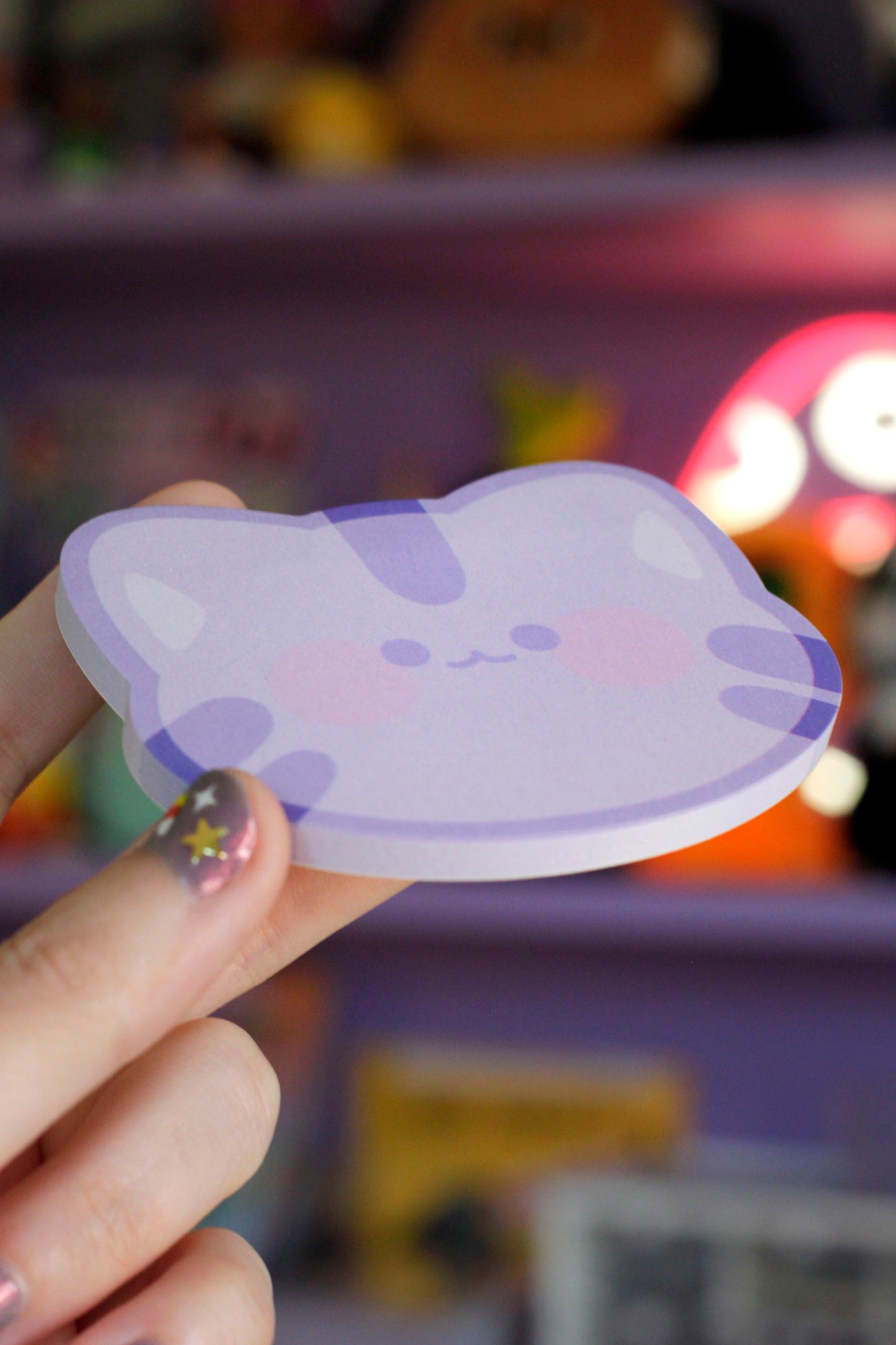 kitty sticky notes