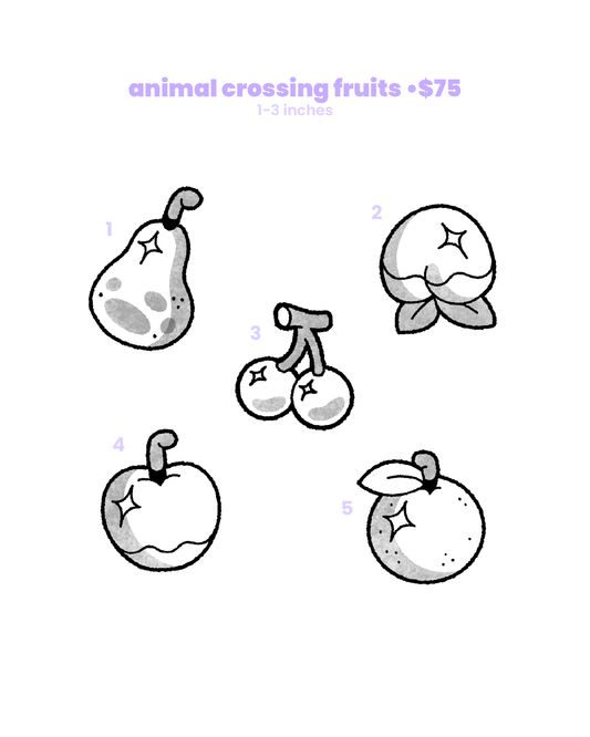 animal crossing fruits