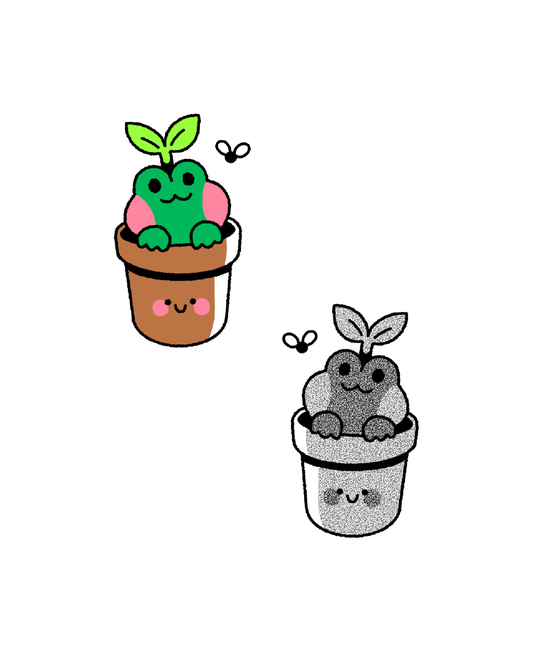 flower pot frog