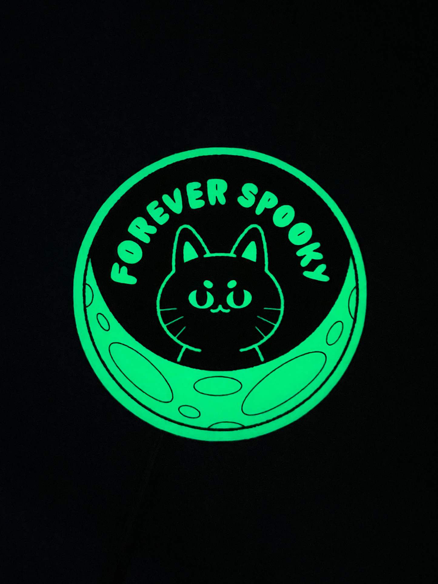 forever spooky glow-in-the-dark sticker